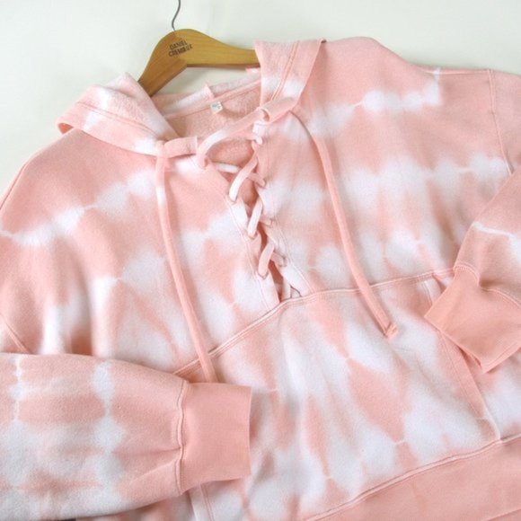 Free People Tops - Free People Believer Hoodie Peach Horizon Large